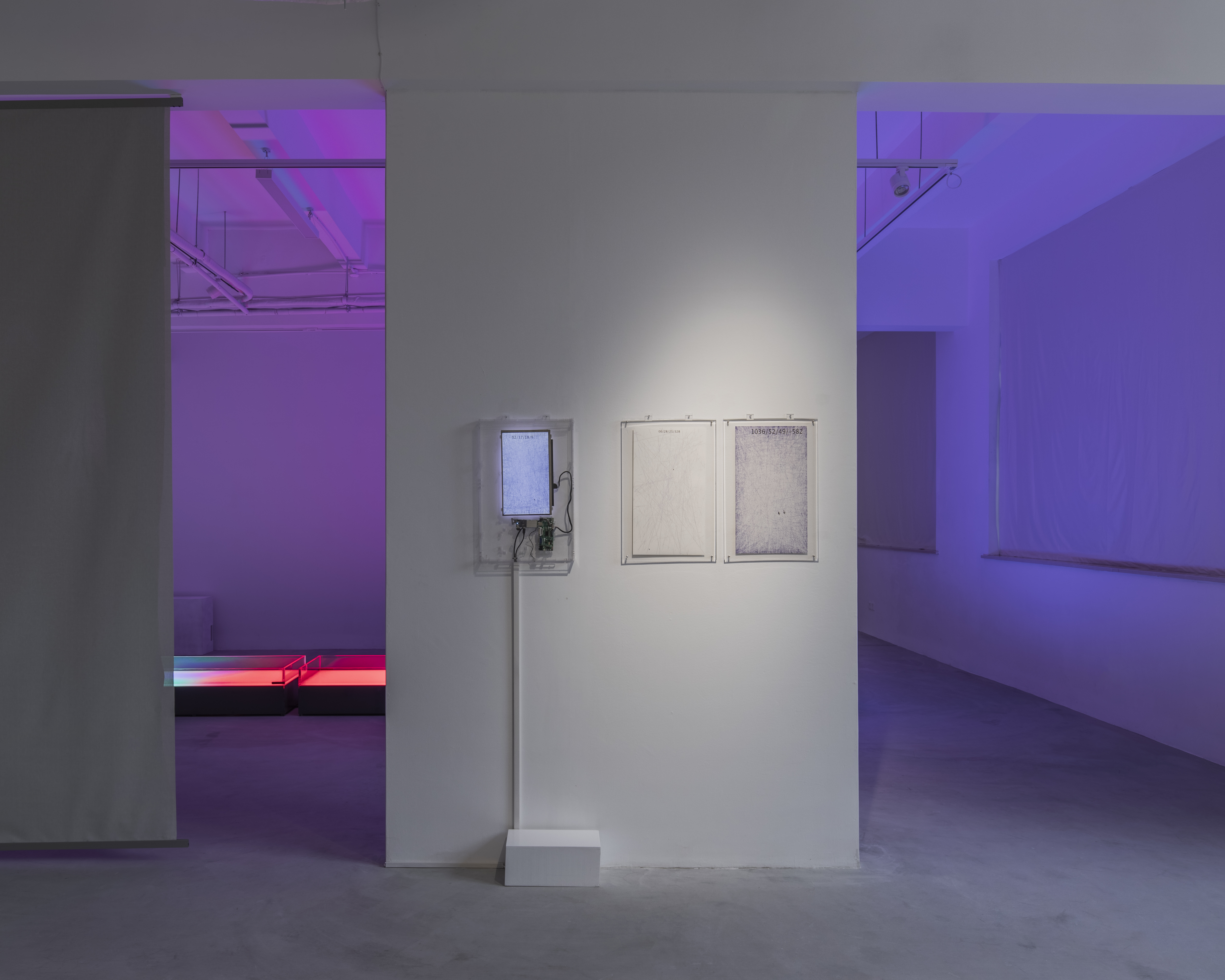 Installation view of Who's Creating