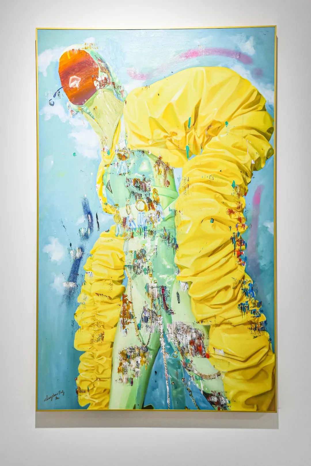 《书信-未来之境》，张钊瀛，布面油画，160 x 100 cm，2020